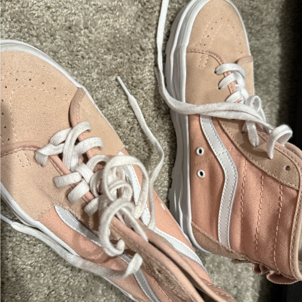 Pink High-Top Sneakers